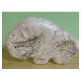 Ceramic Horsehair Buffalo - Signed