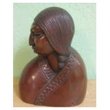 Native American Bust Signed Luna