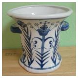 Blue and White Flower Pot