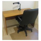 48 X 20 X 28.5 Desk With Lamp, Chair & Mat
