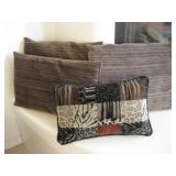 Four Throw Pillow - Largest Is 24 X 18