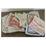 Fifteen Assorted Empty Canvas Shot Bags