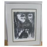 16.5 X 20.5 A  Mosley Pencil Signed Print -1972