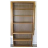 33 X 11 X 77 Wood Veneer Book Case #1