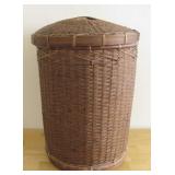 19' Woven Basket With Lid