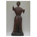 13' Carved Wood Santo - Has Been Repaired