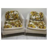Pair Of MCM Cloth Cushion Sitting Chairs -See Info
