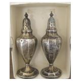Sterling Silver Salt & Pepper Shakers - Hallmarked
