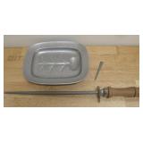 Knife Sharpening Honing Rod, Dish & Nail