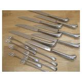 Stainless Knives & Silver Plate Forks