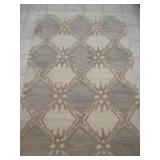 60 X 96 India Hand Tuffed Wool Area Rug - See Info