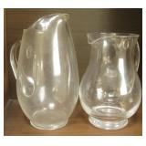 Two Vintage Crystal? Serving Pitchers