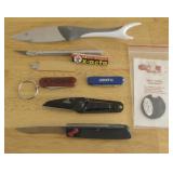 Assorted Knives & Sharpener