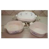 Vintage Corning Ware Serving Pieces