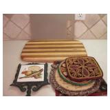 Assorted Cutting Boards and Hot Pads