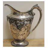 Holan Silver Co. Grape Motiff Silver Plate Pitcher