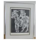 16.5 X 20.5 A  Mosley Pencil Signed Print -1980