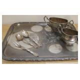 13' Tray, Utensils, Creamer & Sugar Bowl