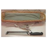 Heated Bread Basket and Knife Untested