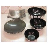 Three Piece Bowl Set & Trays