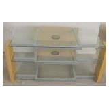 43 X 20.5 X 20 Tech Crafy Three Shelf Media Stand