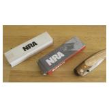 Three NRA Folding Pocket Knives