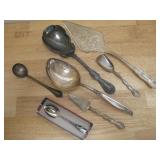 Assorted Silver Plate Serving Utensils