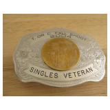 German Silver 2004 Fall Shoot Belt Buckle