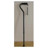 Offset Foam Handle Adjustable Height Metal Cane