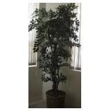 96' Artificial Tree In Basket Planter