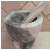 Marble Mortar and Pestal