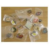 Twenty Assorted Trap Club / Shooting Pins