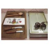 Cheese Board and Vintage Warmer Untested