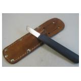 Leather Tool Knife In Leather Sheath