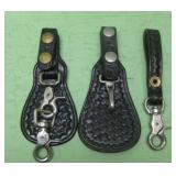 Three Assorted Belt Key Holders