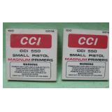 CCI 550 Small Pistol Magnum Primers - 200 Count