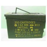 200 Cartridge Metal Ammunition Can