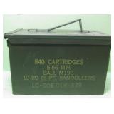 840 Cartridge Metal Ammunition Can