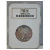 1963 -Ben Franklin Half Dollar - Uncirculated
