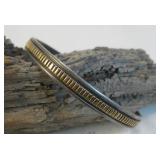 Navajo14K & Sterling Bracelet - Hallmarked