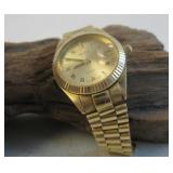 14 Karat Yellow Gold Geneve Lady's Wrist Watch