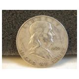 1961-D Ben Franklin Silver Half Dollar
