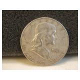 1961-D Ben Franklin Silver Half Dollar