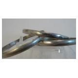 Three Sterling Silver Bangle Bracelet - Hallmarked