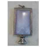 Sterling Silver Purple Stone Pendant - Tested