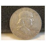 1963-D Ben Franklin Silver Half Dollar