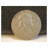 1962-D Ben Franklin Silver Half Dollar