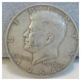 1964 Silver Kennedy Half Dollar