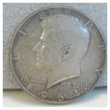 1964 Silver Kennedy Half Dollar