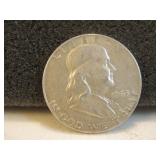 1963-D Ben Franklin Silver Half Dollar
